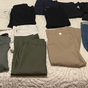 14 pair ladies capri pants, size 6 & 8 like new condition name brand